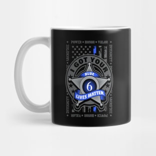 Police U.S. Flag Mug